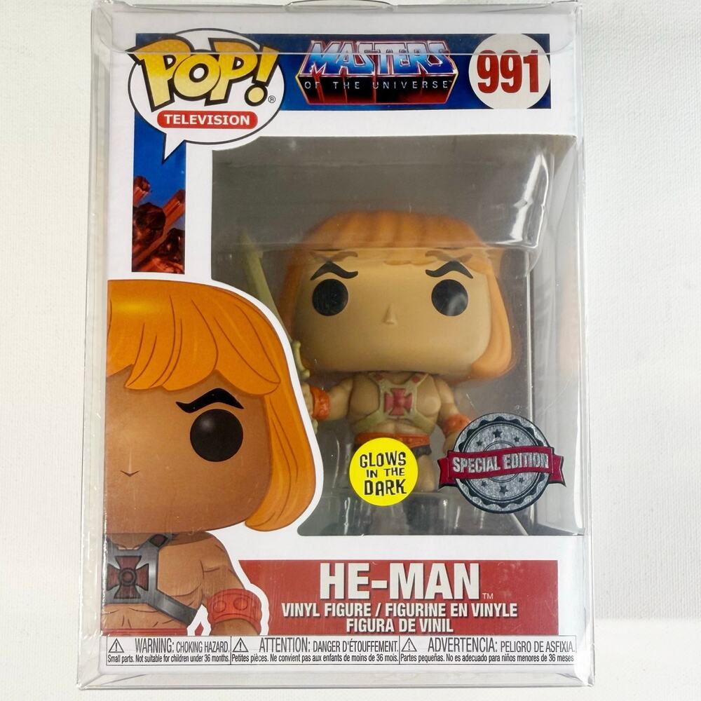 Funko Pop Masters Of The Universe He-Man Vinyl Figure 991 Glow in Dark
